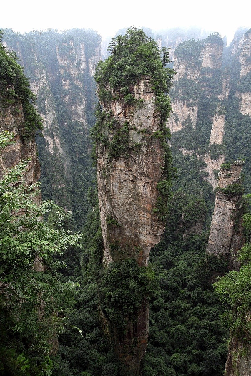 zhangjiajie, wulingyuan, quartz sandstone peak woodland landscape, pillar of the south heaven, hallelujah mountain, zhangjiajie, zhangjiajie, zhangjiajie, zhangjiajie, zhangjiajie, wulingyuan